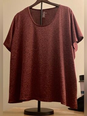 Real Essentials 3X Women's Dry Fit Tech Stretch Short-Sleeve Crew Neck T-Shirt